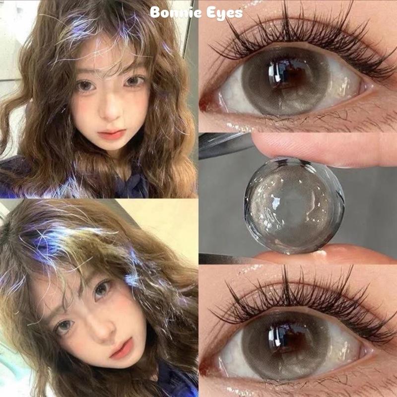 CÓ CẬN 0-6 Kính áp tròng lens VENUS BROW nâu loang size 14.5MM Giá 1 Cặp -Tặng Kèm Khay Dụng Cụ Đeo | Bonnie Lens