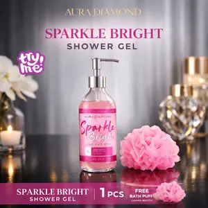 Aura Diamond Sparkle Bright Shower Gel 1PCS Sabun Mandi Pencerah
