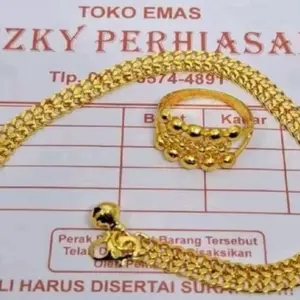 Gelang em4s mda tikar/cincin permata bola FREE surat toko