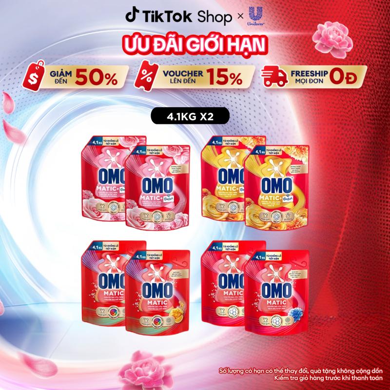 Combo 2 túi Nước Giặt OMO Matic Chuyên Gia Cửa Trên 3.9/4.1KG [1]