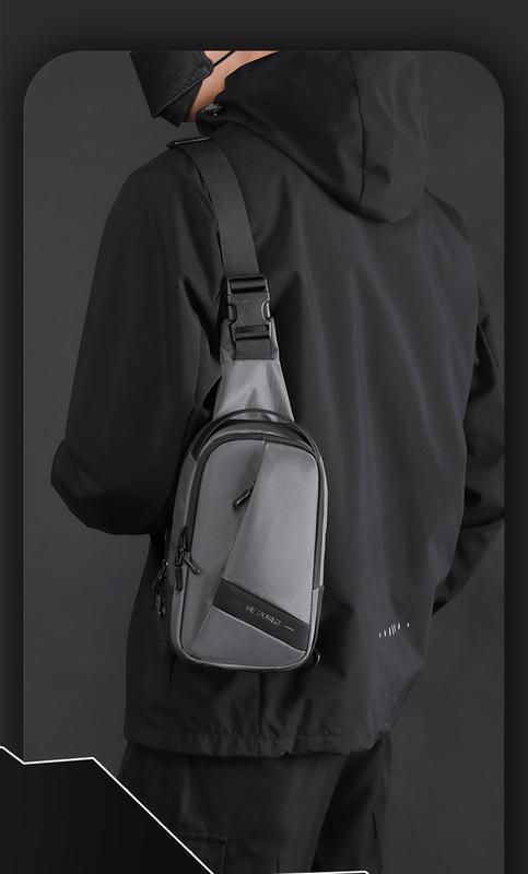 Product Introduction of Men's Casual Chest Bag Oxford Cloth Single Shoulder Crossbody Bag Youth Backpack Large Capacity Sports Bag handbags chest bag 가방 0