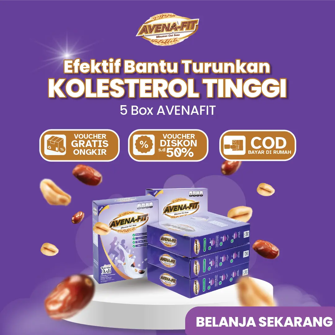 AVENAFIT Minuman Oat Susu Untuk Sarapan & Turunkan Kolesterol [5 Box] | Makanan Sarapan Sehat | Food Food Oatmeal Cereal Makanan Instan