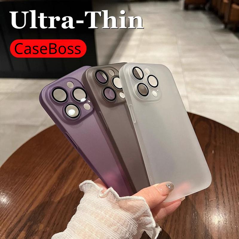 Vỏ mỏng IPhone 11, 12, 13, 14 Pro Max, 14 Plus, mờ, Ốp Điện Thoại , 0,38mm, siêu mỏng, mờ, mềm, có nắp bảo vệ máy ảnh