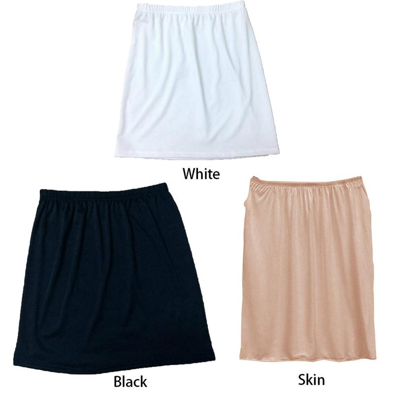 Product Introduction of Váy Lót Ngắn Eo Co Giãn Cho Nữ, Váy Lót Satin Co Giãn Ngắn Có Thể Mặc Bên Trong, Váy Lót Nửa Trượt Mềm Mại, Phụ Kiện Đồ Lót Nữ 2