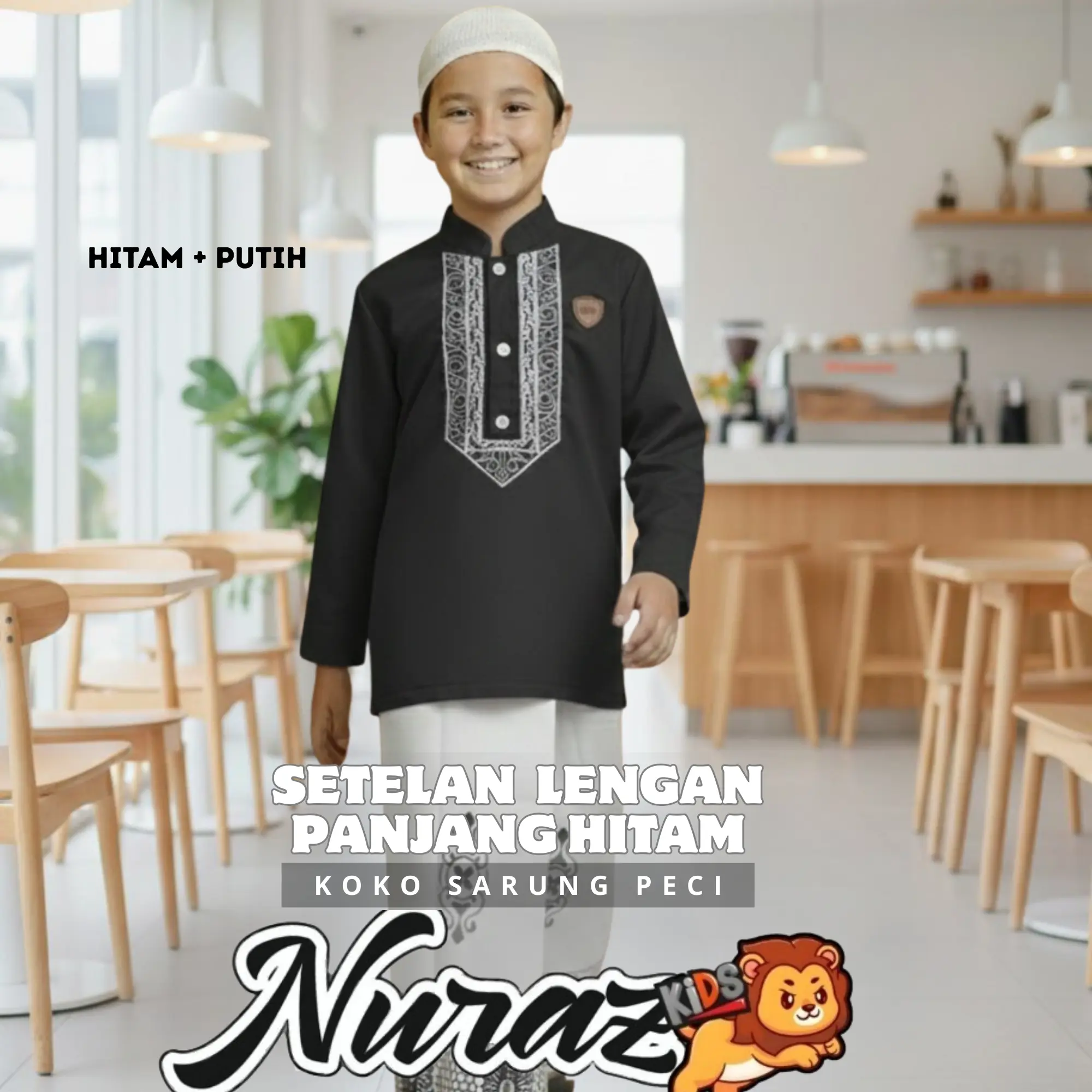 KOKO HITAM+ SARUNG PUTIH