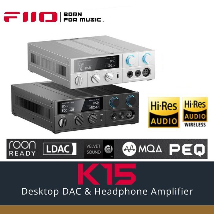 Gambar FiiO K15 K 15 Desktop High-end AKM Dual AK4497S DAC and Headphone Amplifier - Putih dari Officiall Brands Kota Administrasi Jakarta Barat Tokopedia