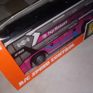 MAINAN ANAK BUS TELOLET BASURI REMOTE CONTROL/ BATERAI & CHARGE (PACKING BUBBLEWRAP TERMASUK) Toys