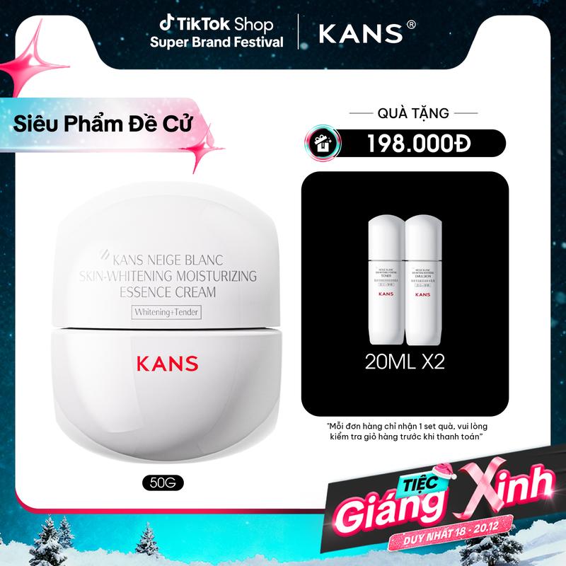Kem Dưỡng Ẩm Hỗ Trợ Dưỡng Sáng Da KANS Neige Blanc Skin-Whitening Hydrating Cream 50g