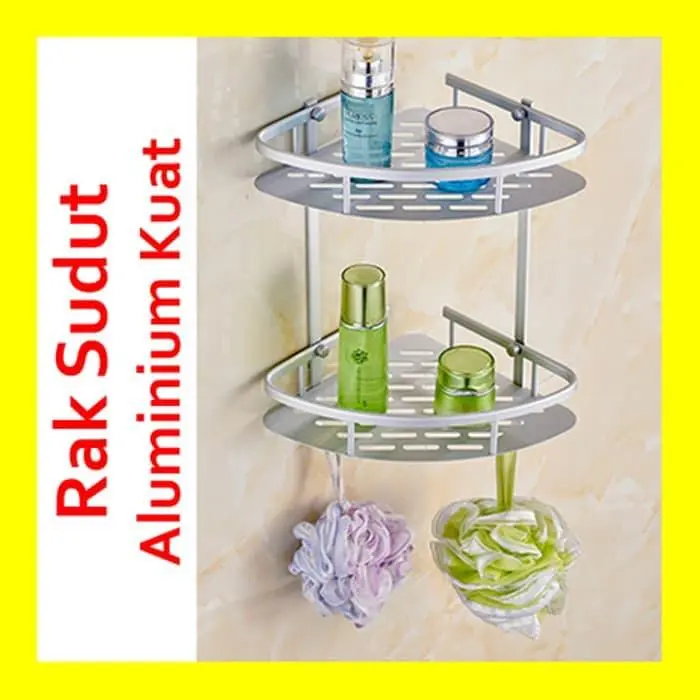 Rak kamar mandi 2 susun Stainless 0