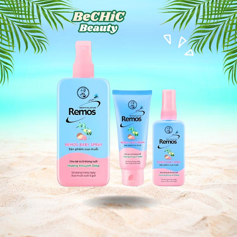  Kem Xịt Chống Muỗi Đốt Remos cho Bé từ 6 tháng tuổi Rohto Mentholatum Hương Khuynh Diệp 