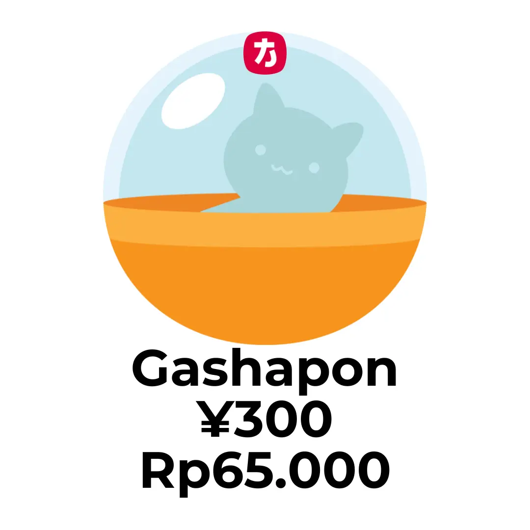 Kategori A Mainan Gashapon ¥300 Rp65.000  Gashapon Bandai Tokyo