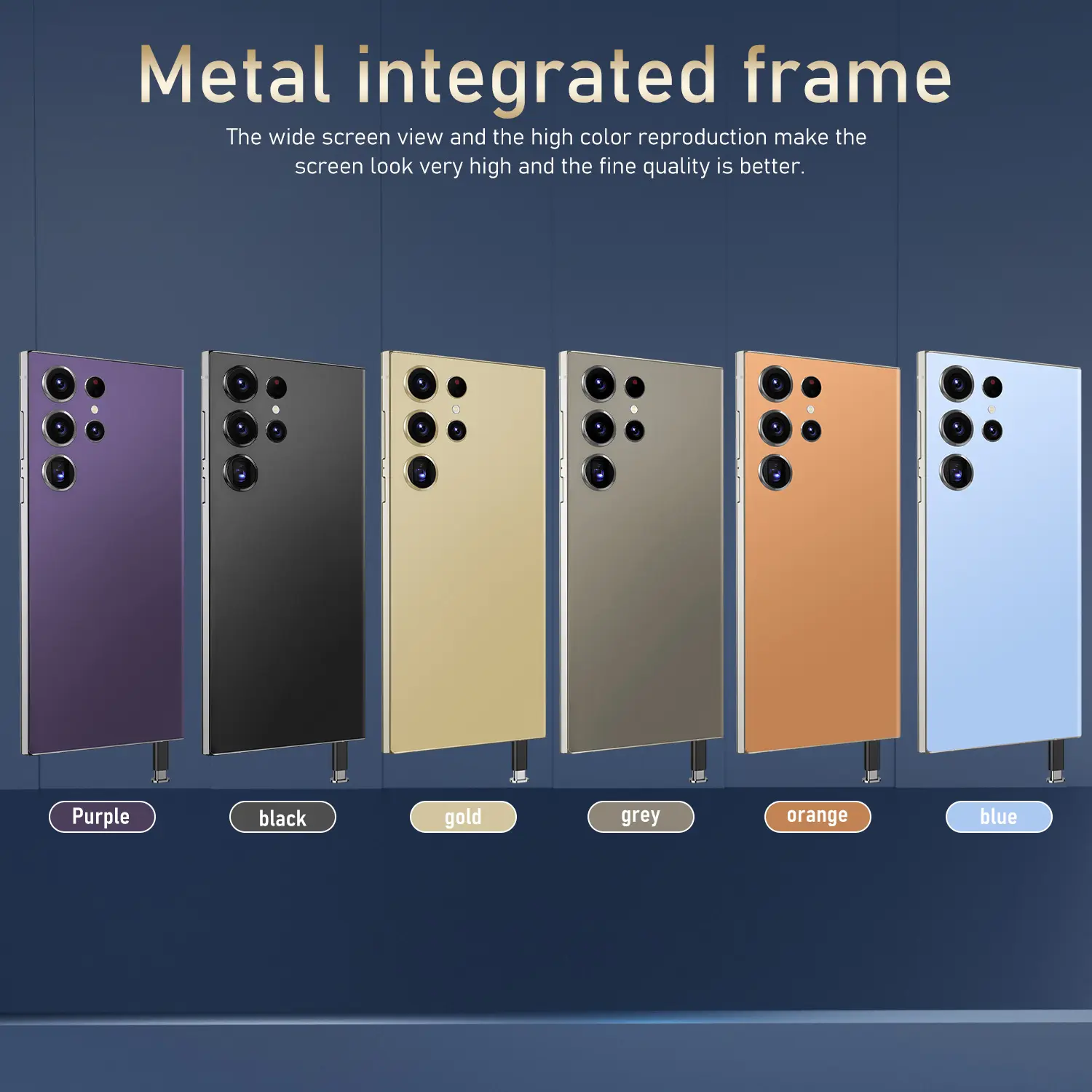 Cross-border smart phone of 2025 model, built-in stylus, 7.3-inch large screen（8GB+128GB）