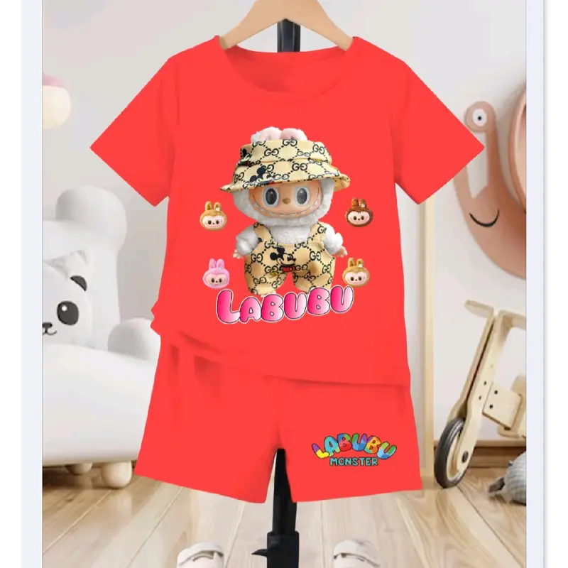 Setelan anak laki laki & perempuan/ fashion anak terbaru lengan pendek umur 1-4 TH 0