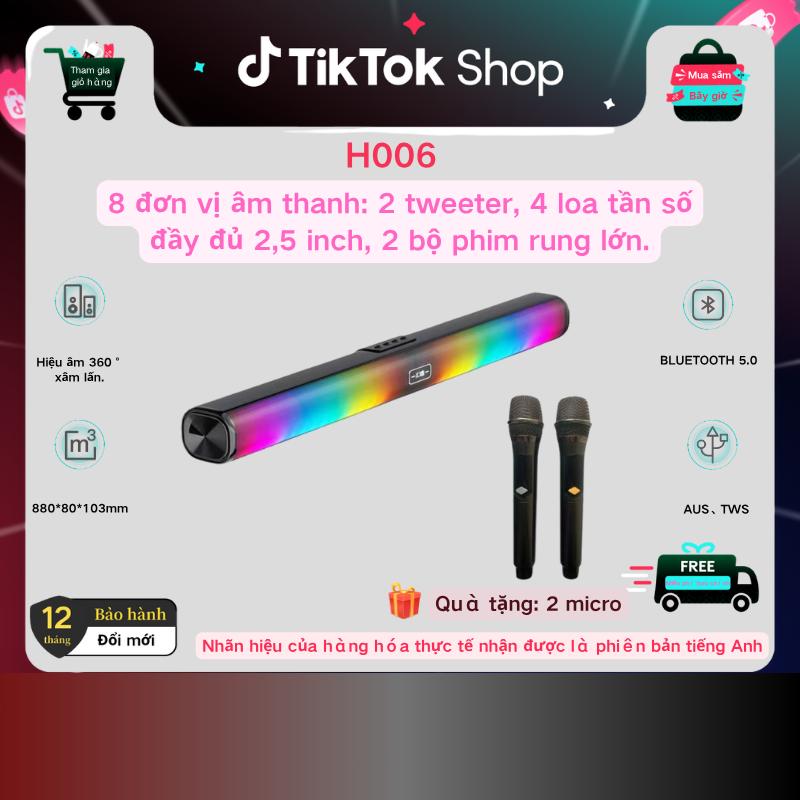 Loa Bluetooth Không Dây Kết Nối Ổn Định Và Nhanh Chóng 8 Đơn Vị Âm Thanh Hiệu Ứng Âm Thanh Quan Lặng 360 Độ Đi Kèm Với Hai Micro Thích Hợp Cho K Bài Hát TV Máy Tính Và Điện Thoại Di Động Âm Thanh Trực Tiếp Âm Thanh Hấp Dẫn Để Nghe Nhạc Của Loa