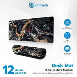 Premium Mousepad Gaming Jumbo Unitech 90cm x 40cm x 0.3cm Alas Mouse Pad Anti Slip untuk Laptop PC