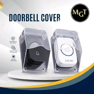 MGT Cover Bel Rain Tutup Pelindung Bel Pintu Wireless Door Bell Anti Air & Debu Praktis Elegan untuk Indoor Outdoor