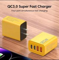 Gambar Adaptor Charger Fast Charge 120W 4-Port USB Type C High Speed Charging dari CNC phoneshop Kota Administrasi Jakarta Pusat 5 Tokopedia