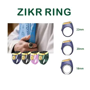 Tasbih Tally Counter Ring for Muslims Tasbeeh Cincin Zikir Tasbih Etnik 3 in 1 Adjustable Penyesuai Ring Karet