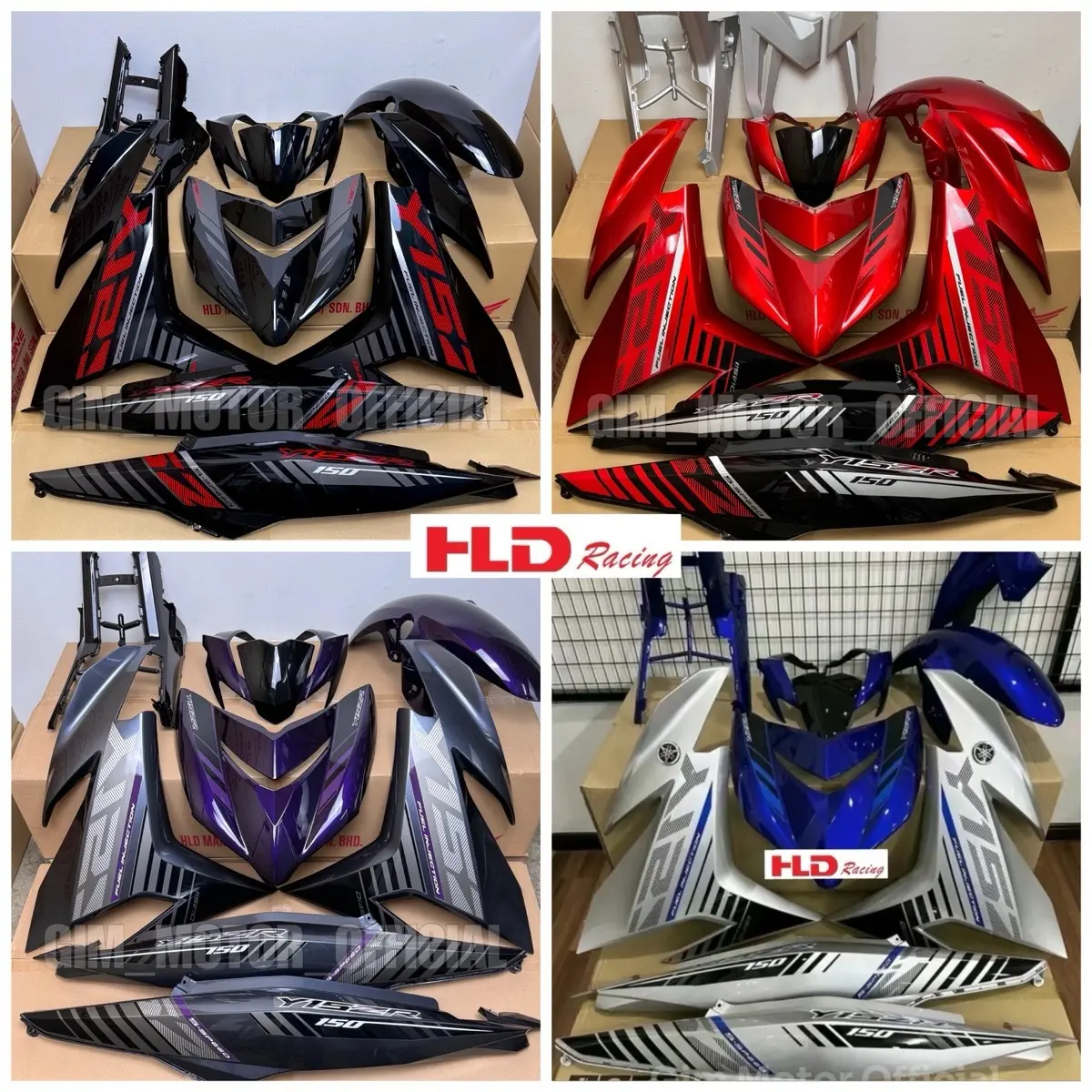 COVER SET Y15ZR V1/V2 DESIGN PURBA HLD HLD HLD Accessories Motorcycle