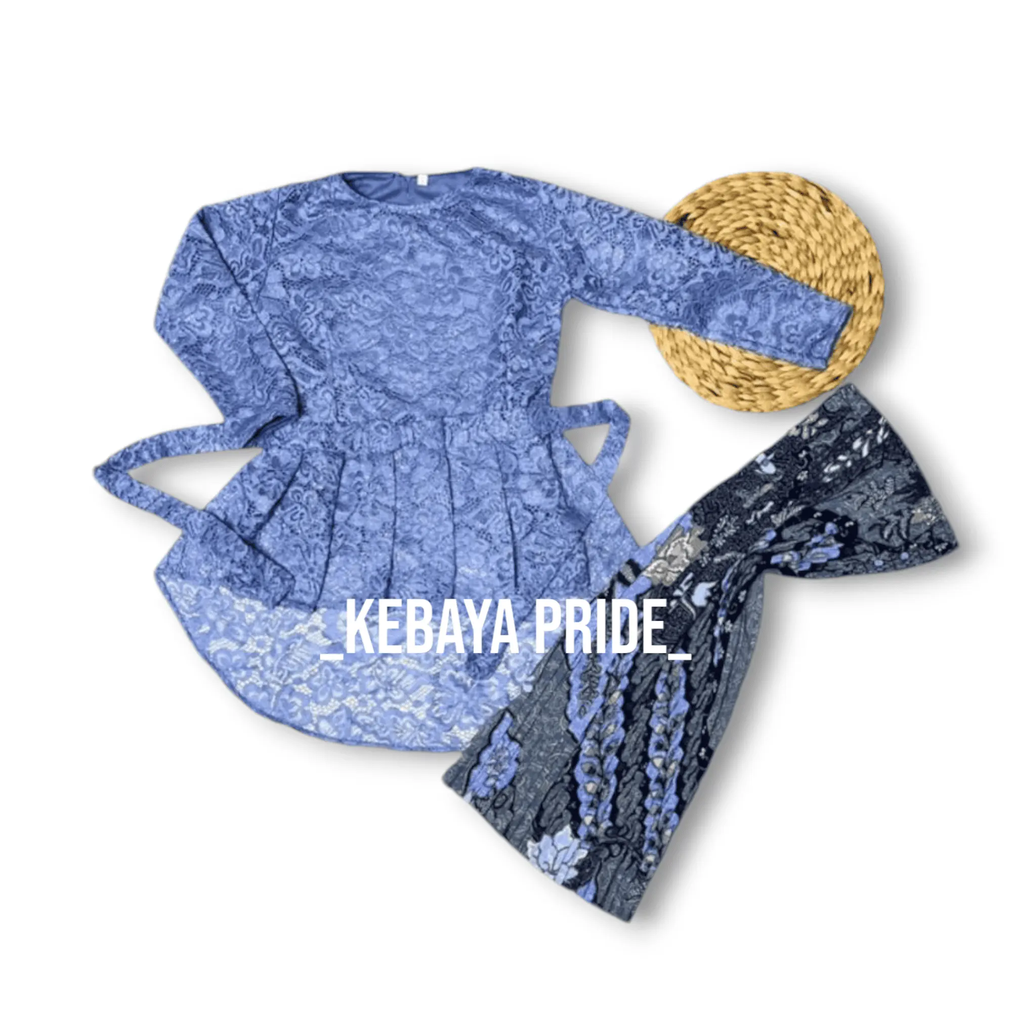 Baju Setelan Kebaya Anak Perempuan Moderen Brokat Rok Span Plisket Acara Wisuda TK SD PAUD Usia 4-14 Tahun