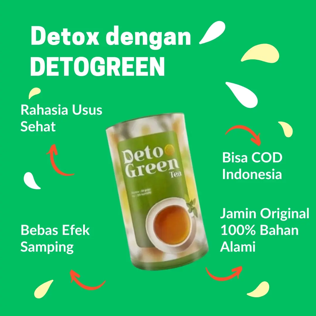 Promo Spesial Big Sale !! PAKET 1 Botol Detogreen Air Tea Honey Peach Herbal Alami Cocok Untuk Kesehatan Usus Dan Melancarkan Sistem Pencernaan