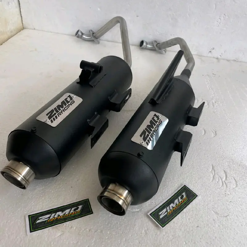 Knalpot Copy cms moncong Sijiro original ZIMO RACING cocok untuk all matic Beat Scoopy Vario new vario led old Nmax Aerox Pcx Mio Genio Fazio Lexi Motorcycle 3