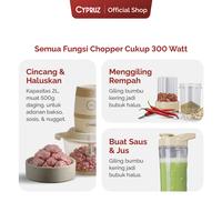 Gambar Cypruz Penghalus Daging Bumbu Sayur Chopper Multifunction 5 in 1 dari Cypruz Kitchenware Kota Bekasi 4 Tokopedia