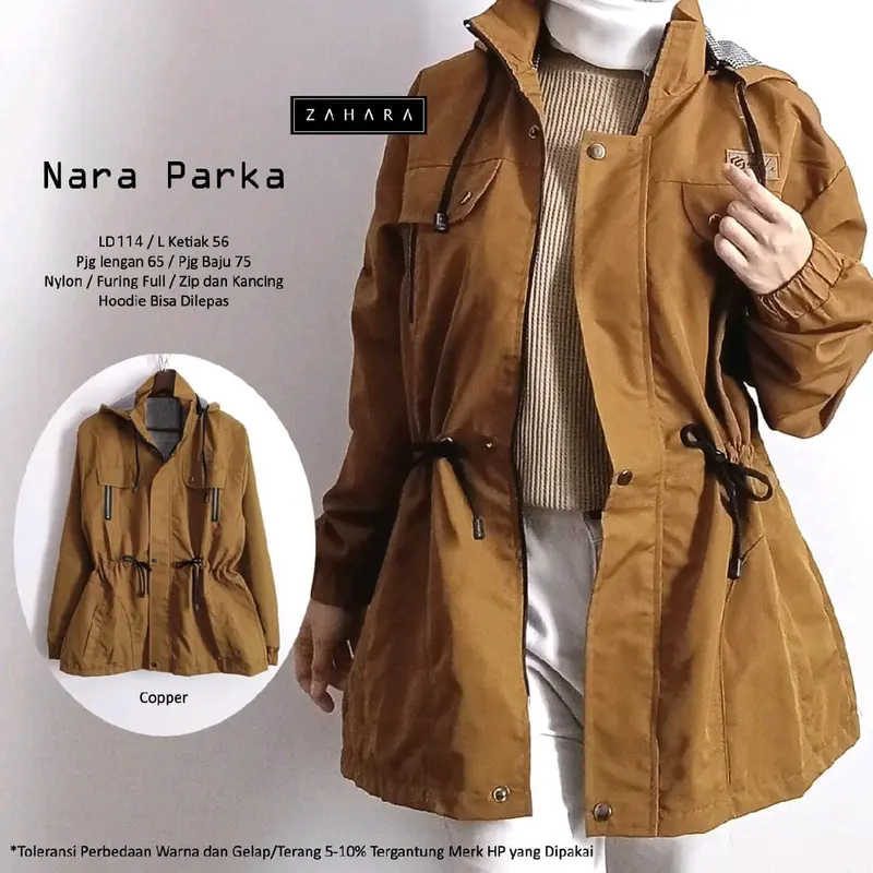 Nara Parka Jacket Wanita Bestseller by Zahara 0