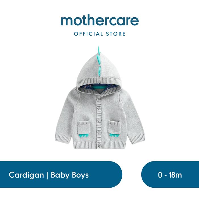 Gambar Mothercare Dinosaur Knitted Cardigan - Jaket Bayi Laki-laki (Abu-abi) - Up to 1 Month, Standar dari Mothercare Indonesia Kota Administrasi Jakarta Selatan Tokopedia