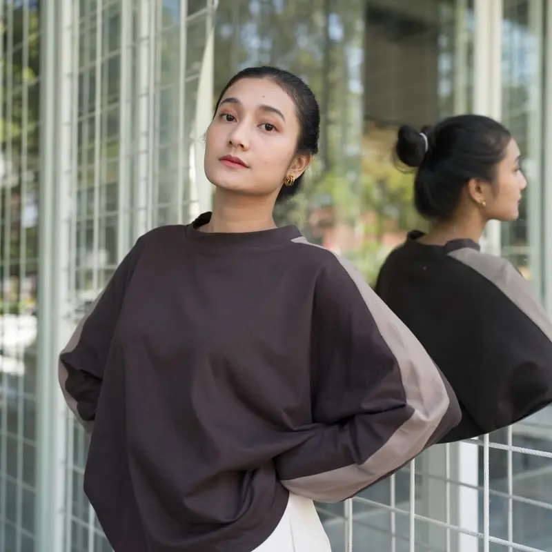 Alisha two tone blouse by monicathelabel 6