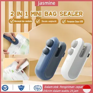 【Ready Stock】Snack Sealer Mini Hand Sealer Portable Sealer Pengemas Makanan Press Kemasan Plastik Snack Elektrik USB Rechargeable Vacuum