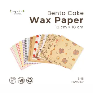 Wax Paper 25 Pcs / Korean Bento Cake Baking Paper / DW5567,S-18