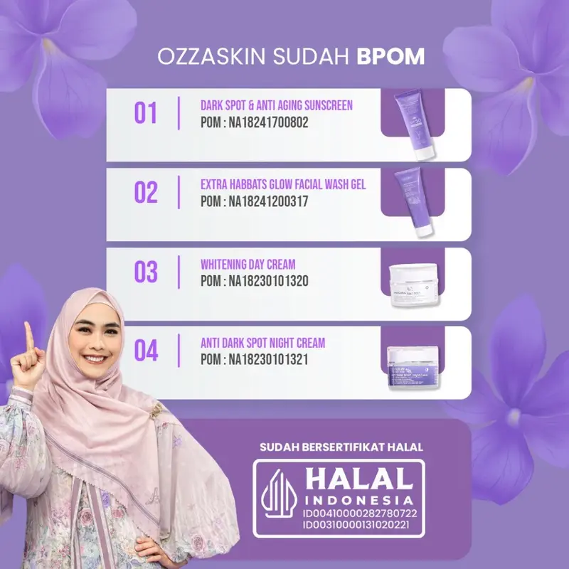 Ultimate Night Cream Ozzaskin 12,5 Gr by Oki Setiana Dewi - Pelembab Perawatan Flek Hitam - Promo Live moisturiser & mist anti flek 6