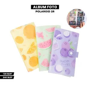 [COD] GD C1141 Kolbuk Album Foto Polaroid 2R 120 dan 240 Slot Motif Buah