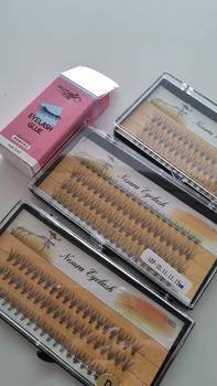 Product Review of Manga Style Lashes Reusable Individual D Curl False Eyelashes - Length 10-14mm -with Glue Eyelash Extension Set from 🌹**🌹 0