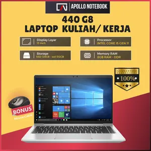 Laptop Probook 440 G7 Core i5 - Ram 8GB - Layar 14 inch - Mulus - Multifungsi dan Bergaransi