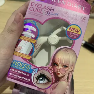 【NEW TERBARU】Mlen Diary Pelentik Bulu Mata Elektrik Anti Panas, 3 Level Suhu Bisa Disesuaikan, Membentuk D-Curl Sunflower yang Tahan Lama, Fast Charging Praktis & Lengkungan Ergonomis untuk Mata Cantik Sempurna