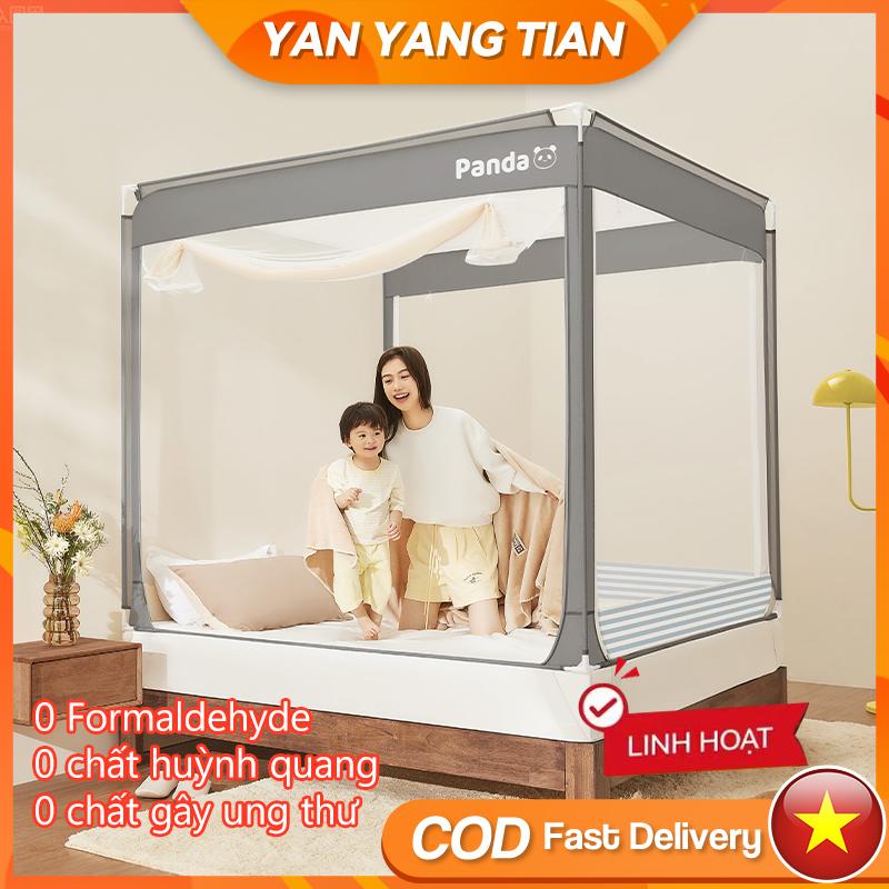  Màn chống muỗi YANYANGTIAN 3 Cửa Khóa Kéo Màu Trơn Có sẵn trong 1m2   1m5   1m8   2m2 Thích hợp cho phòng ngủ Chống sốc Giá đỡ bằng thép không gỉ Kulambo Chăn bông mềm Màn chống muỗi 