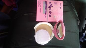 Product Review of MARINA Compact Powder UV Brighten Up Bedak Padat 12gr Peach Wajah from R**s 1