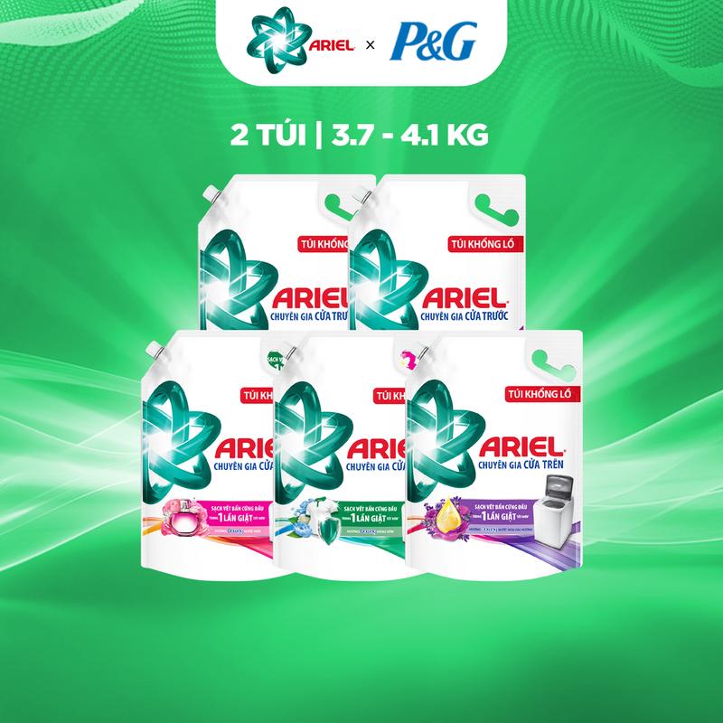 [Độc quyền KOC] Combo 2 túi Nước Giặt Ariel Cửa Trước & Cửa trên 3.7kg - 4.1kg các mùi hương nước hoa