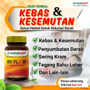 Splusi Kebas Kesemutan Kaki panas Penyumbatan Bv Flow Herbal Isi 50 kapsul supplements