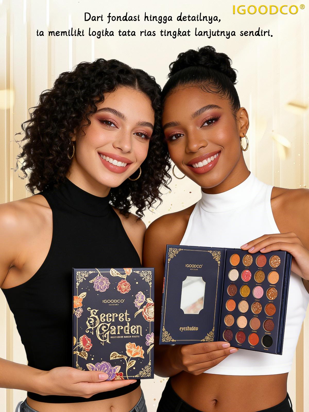 IGOODCO（IG3062) Perona Mata Eye Shadow Pelat Berkilau Matte Bubuk Berkilau Palet Rias Wajah Payet Palet Cos Rias Panggung