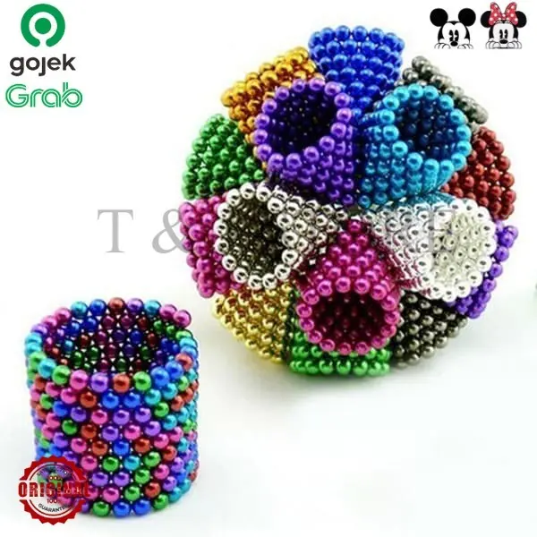 ORI MAGNETIC BALL BOLA MAGNET 216 PCS 3 MM MAINAN EDUKASI ANAK KADO STRESS