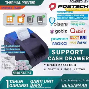 BONUS 2 KERTAS + PRINTER THERMAL BLUETOOTH C58BT CETAK STRUK/PPOB ANDROID WINDOWS iOS 58MM RJ11 SUPPORT CASH DRAWER
