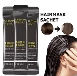 Cyndinal Hair Mask Sachet Pelurus Perawatan Rambut Smooth And Moisten 10ml untuk Rambut Lembut dan Terhidrasi