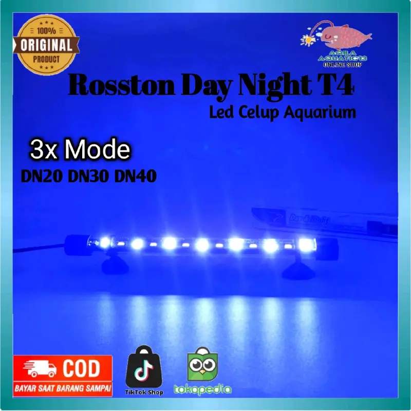 Lampu Led Aquarium ROSSTON DAY N NIGHT 20 30 40 3