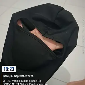 Paket Motoran Sarung Tangan Dan Masker Topeng Balaclava Hitam Polos Pria Dewasa Motorcycle