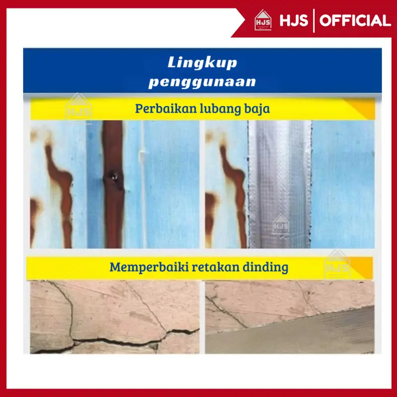 [HJS] Lakban Anti Bocor 3M 5M 1OM Aluminium Foil Waterproof Tape Tahan Air Dan Suhu Tinggi 3