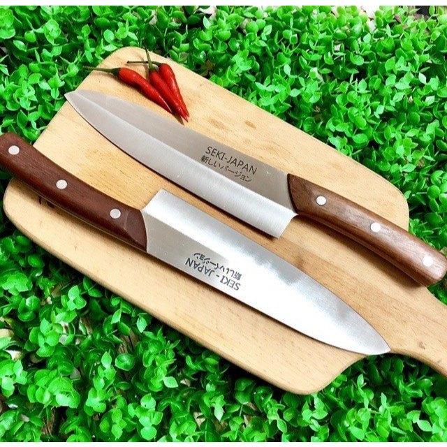 Dao Thái Thịt Cá Cao Cấp Nhật Bản Seki 919 Siêu Sắc Bén, lưỡi không gỉ, cán gỗ siêu bền chắc cao cấp