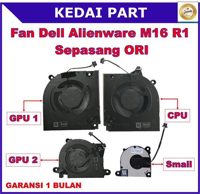 Jual Fan Dell Alienware M16 R1 Series 07WCYX 09PN1T 0R1CJ6 MG75091V1 ...